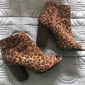 Leopard Booties